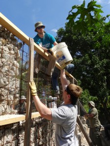 Sean on top of the Wall