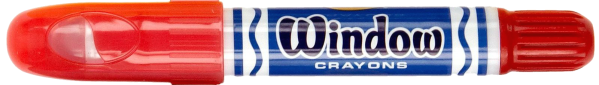window crayon clear