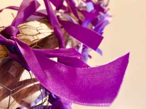 ribbons on the cross